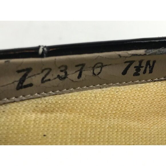 Florsheim Womens Comfortech Black Pointed‎ Toe Block Pump Heel Size US 7.5 N - Picture 10 of 10